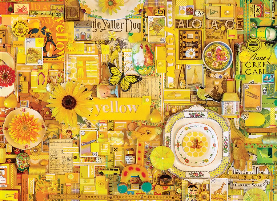 Rainbow Project: Yellow - 1000pc Jigsaw Puzzle by Cobble Hill
