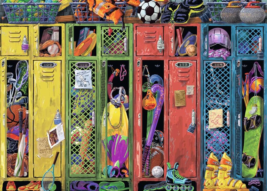 The Locker Room - 1000pc Jigsaw Puzzle By Ravensburger  			  					NEW