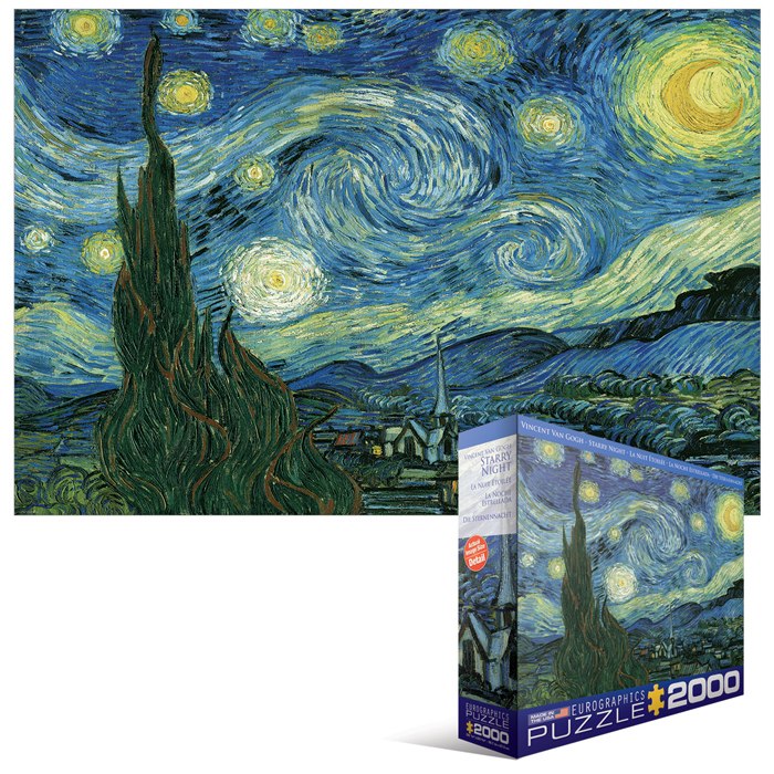 Van Gogh: Starry Night - 2000pc Jigsaw Puzzle by Eurographics