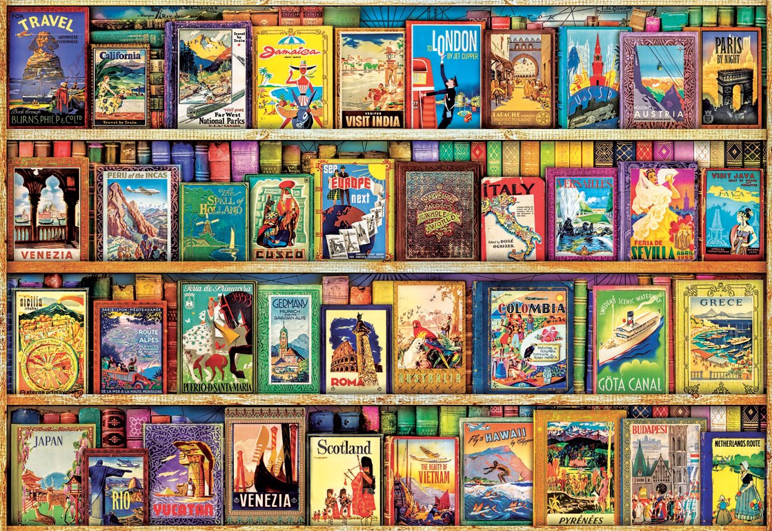 World Travel Guides - 1000pc Jigsaw Puzzle by Educa