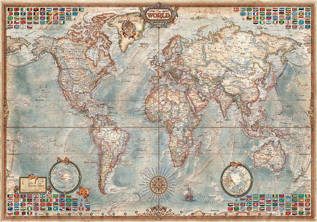 The World Executive Map - 4000pc Jigsaw Puzzle By Educa