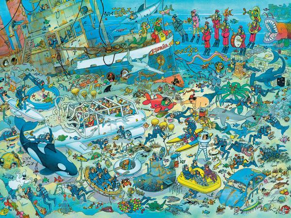 Jan van Haasteren: Undersea Fun - 1500pc Jigsaw Puzzle by Ceaco  			  					NEW