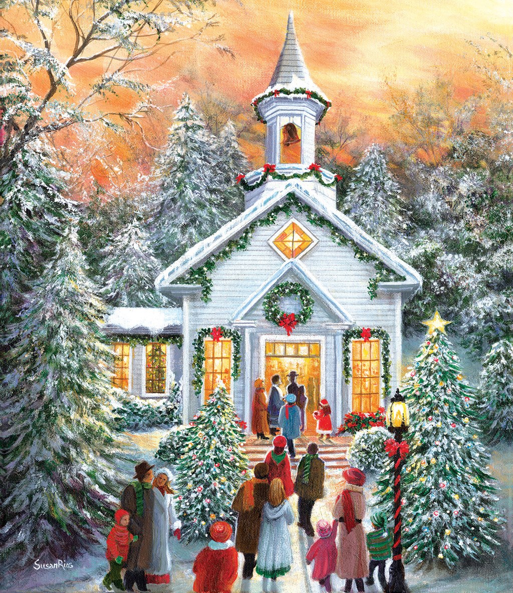 Silent Night Gathering - 1000pc Jigsaw Puzzle by SunsOut