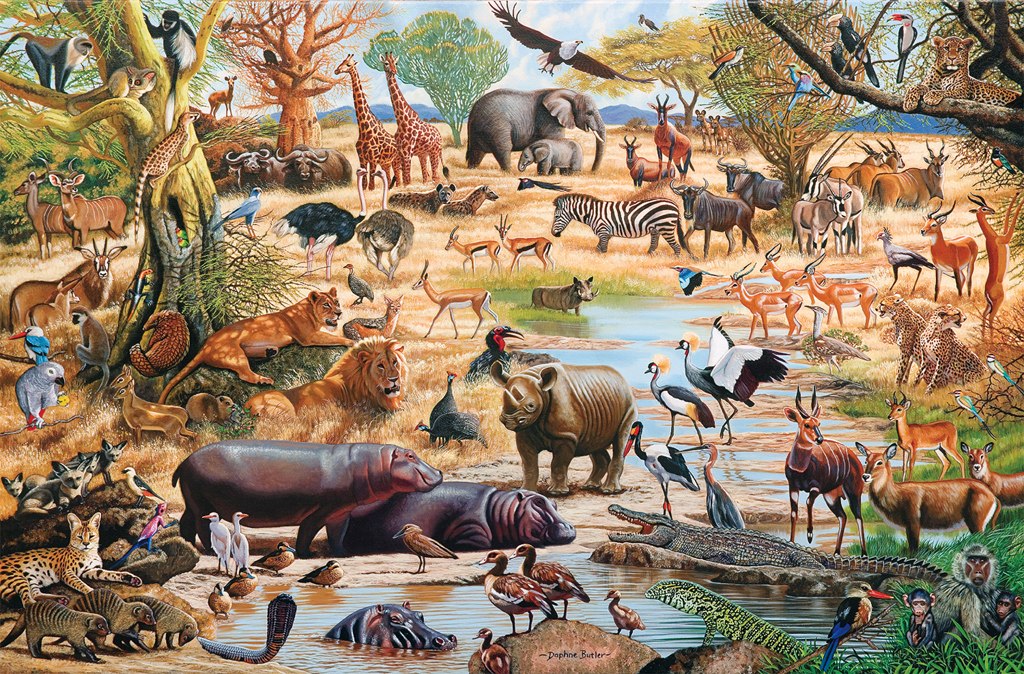 African Paradise - 1500pc Jigsaw Puzzle by Tomax
