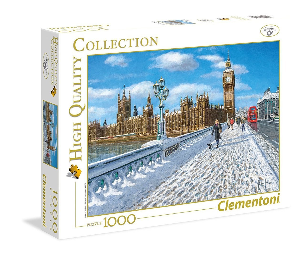 London Promenade in the Snow - 1000pc Jigsaw Puzzle by Clementoni - image 1