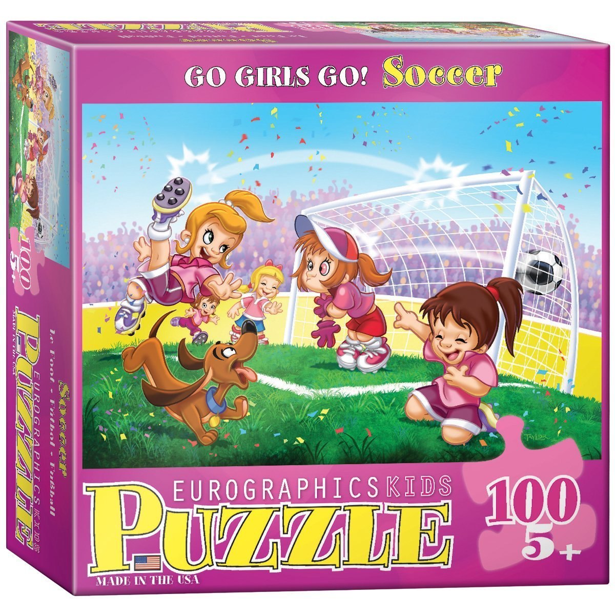 Go Girls Go! Soccer - 100pc Jigsaw Puzzle by Eurographics  			  					NEW - image 3
