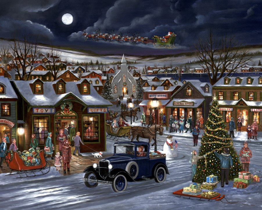 Rejoice in Christmas - 1000pc Jigsaw Puzzle by Vermont Christmas Company  			  					NEW