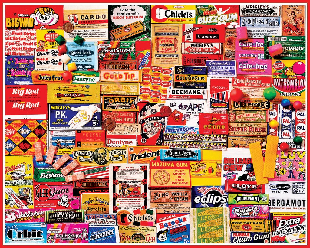 Gum Wrappers - 1000pc Jigsaw Puzzle By White Mountain