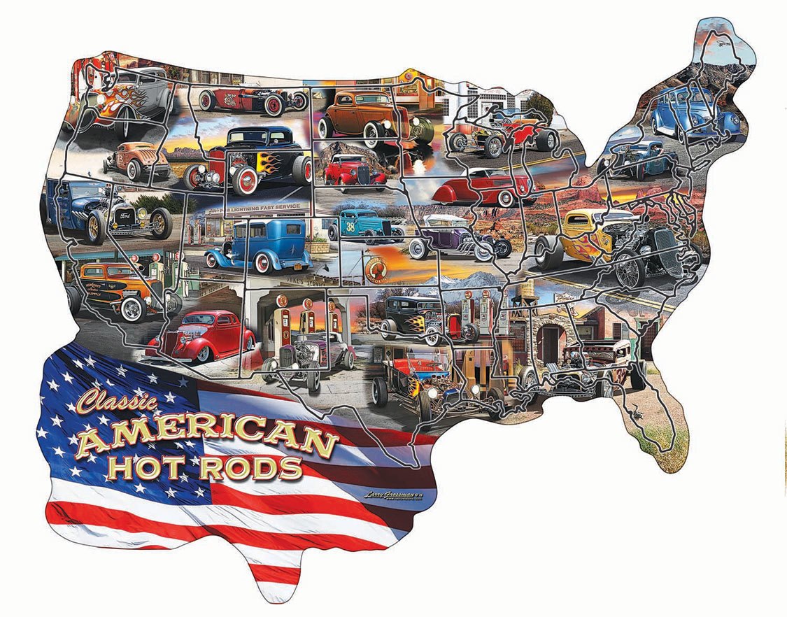 Hot Rod USA! - 600pc Jigsaw Puzzle by SunsOut
