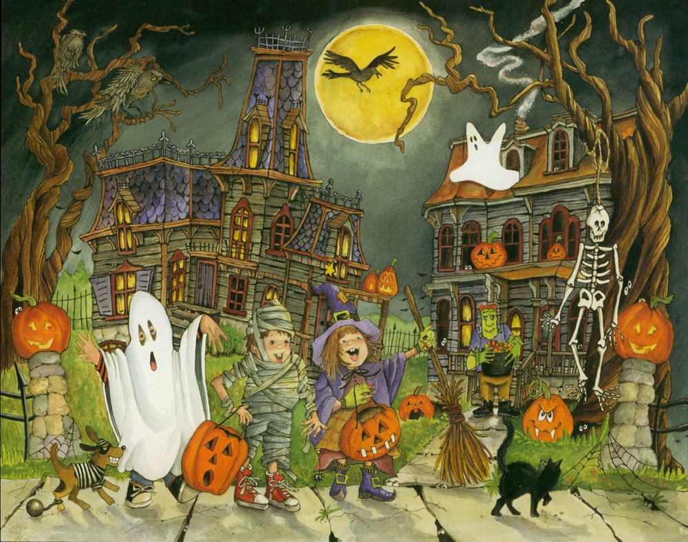 Little Goblins - 1000pc Jigsaw Puzzle By Vermont Christmas Company