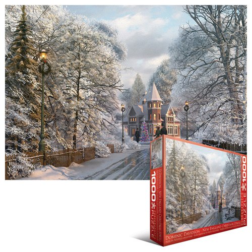 New England Christmas Stroll - 1000pc Jigsaw Puzzle by Eurographics