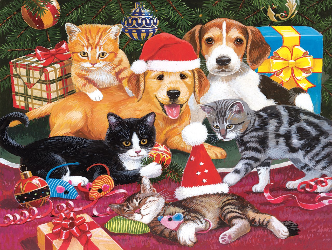Christmas Meeting - 300pc Jigsaw Puzzle by Sunsout  			  					NEW