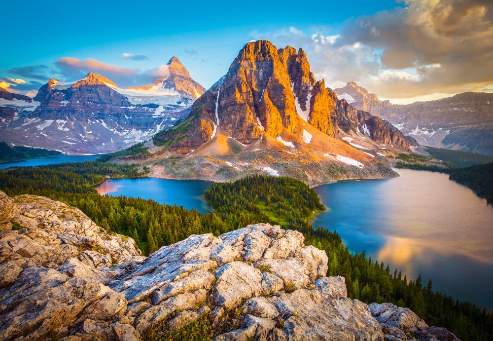Assiniboine Vista, Banaff National Park, Canada - 1000pc Jigsaw Puzzle By Castorland