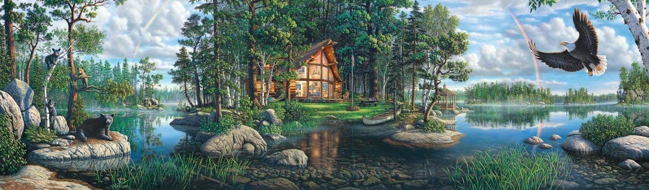 Panoramic: Kim Norlien: Freedom's Promise - 750pc Panoramic Puzzle by Buffalo Games - image 1