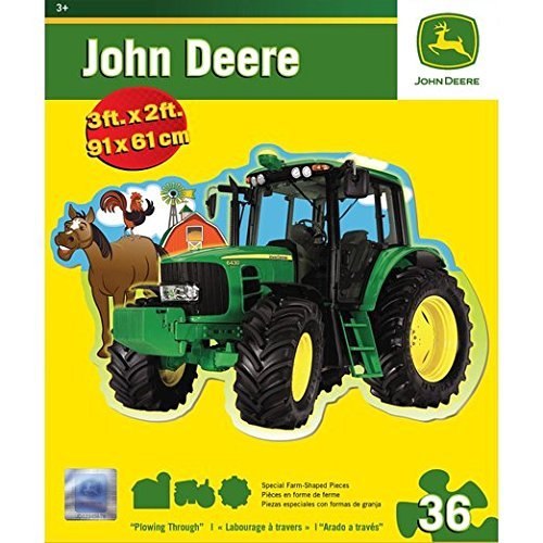 John Deere: Plowing Through - 36pc Floor Jigsaw Puzzle By Masterpieces - image 1