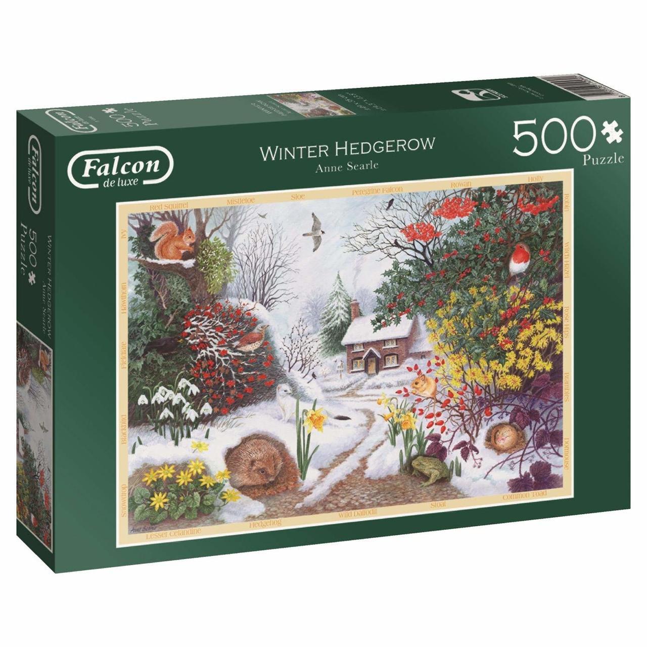 Winter Hedgerow - 500pc Jigsaw Puzzle By Falcon  			  					NEW - image 1