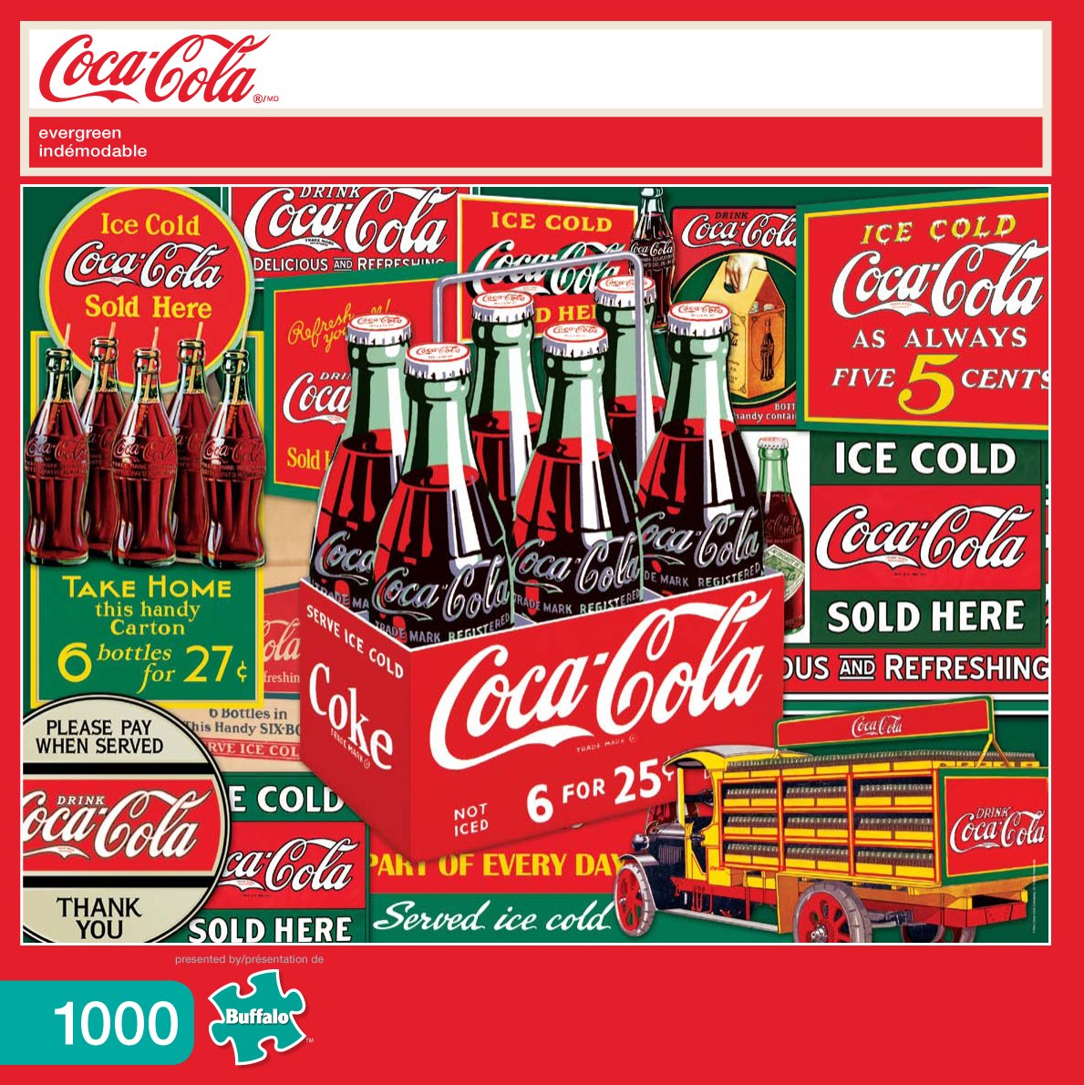 Coca-Cola: Evergreen - 1000pc Jigsaw Puzzle by Buffalo Games