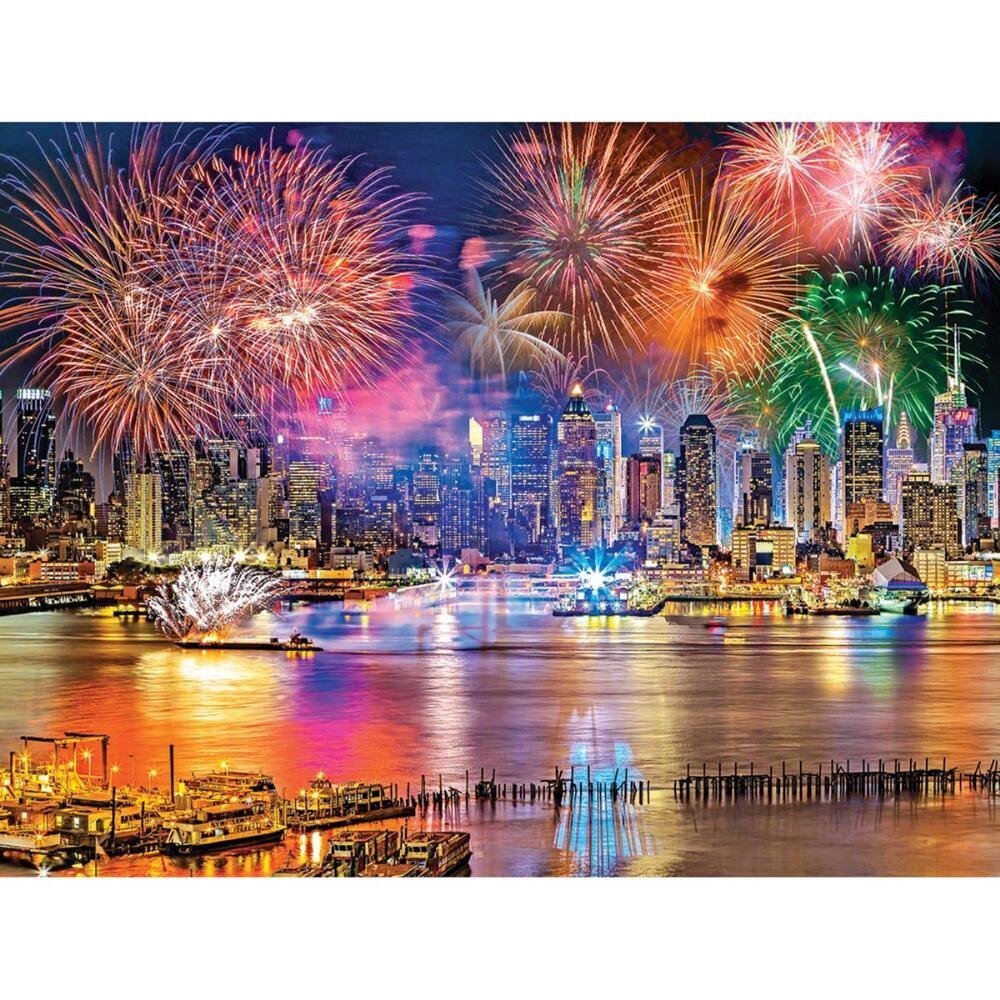 Kodak: Fireworks on the Hudson River - 1000pc Jigsaw Puzzle by Lafayette Puzzle Factory  			  					NEW