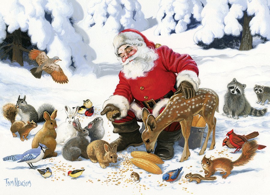 Santa Claus and Friends - 350pc Family Jigsaw Puzzle by Cobble Hill