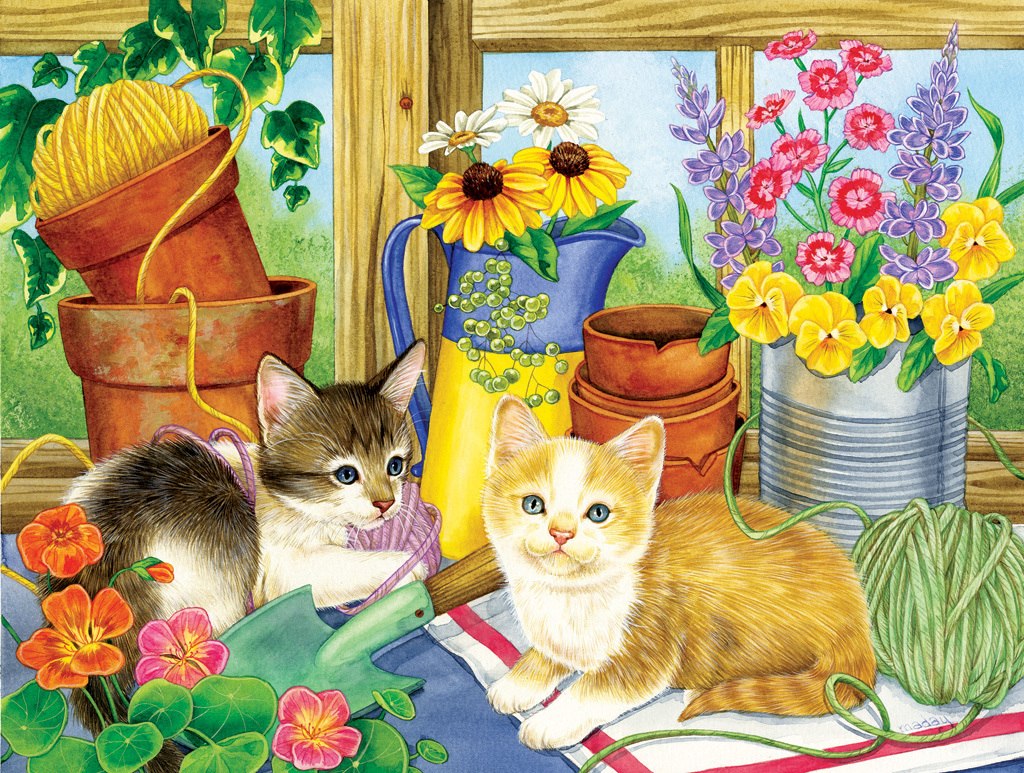 The Twine Twins - 500pc Jigsaw Puzzle by Sunsout