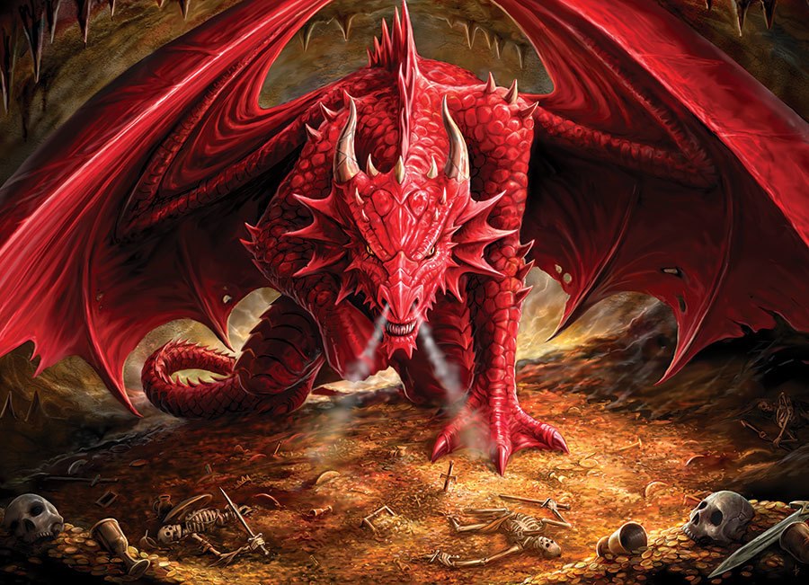Dragon's Lair - 1000pc Jigsaw Puzzle by Cobble Hill  			  					NEW