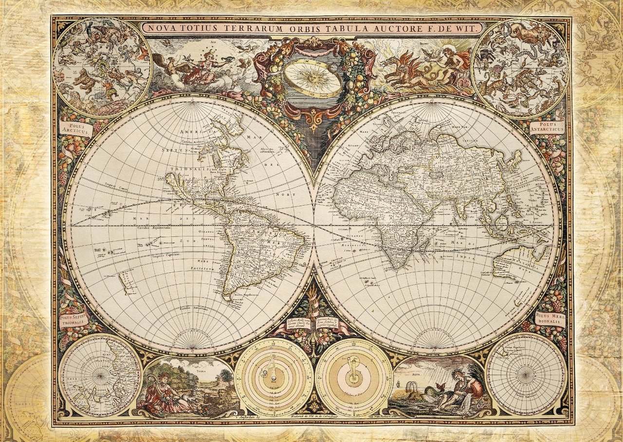 Historical World Map - 2000pc Jigsaw Puzzle by Schmidt
