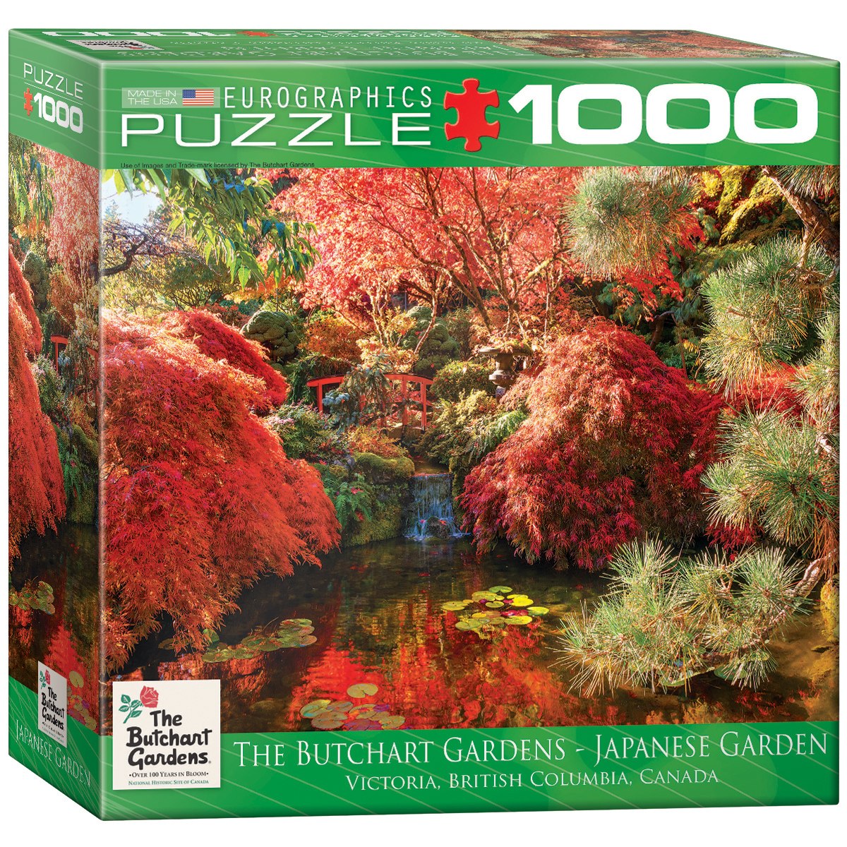 Butchart Gardens Japanese Garden (Small Box) - 1000pc Jigsaw Puzzle by Eurographics
