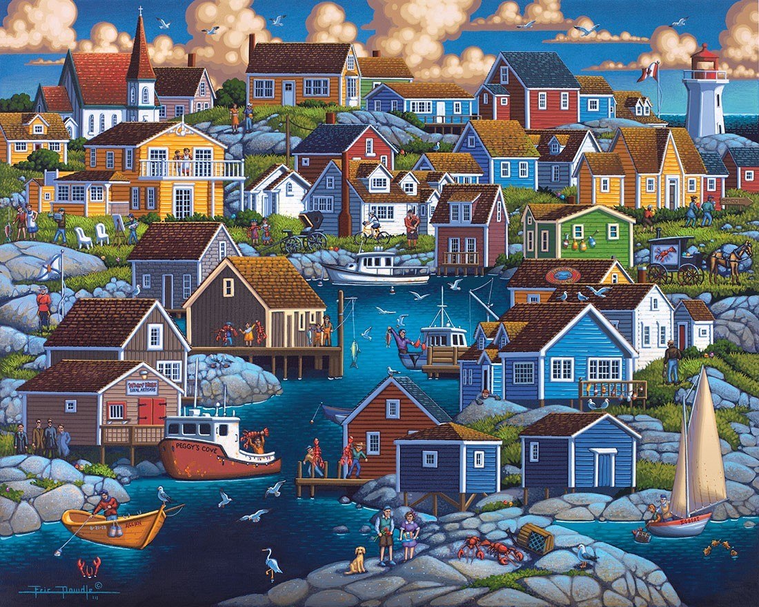 Peggy's Cove - 1000pc Jigsaw Puzzle by Dowdle