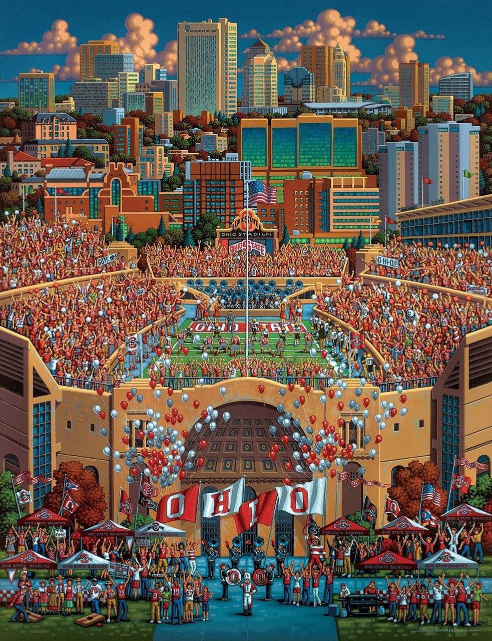 The Ohio State Buckeyes - 500pc Jigsaw Puzzle by Dowdle