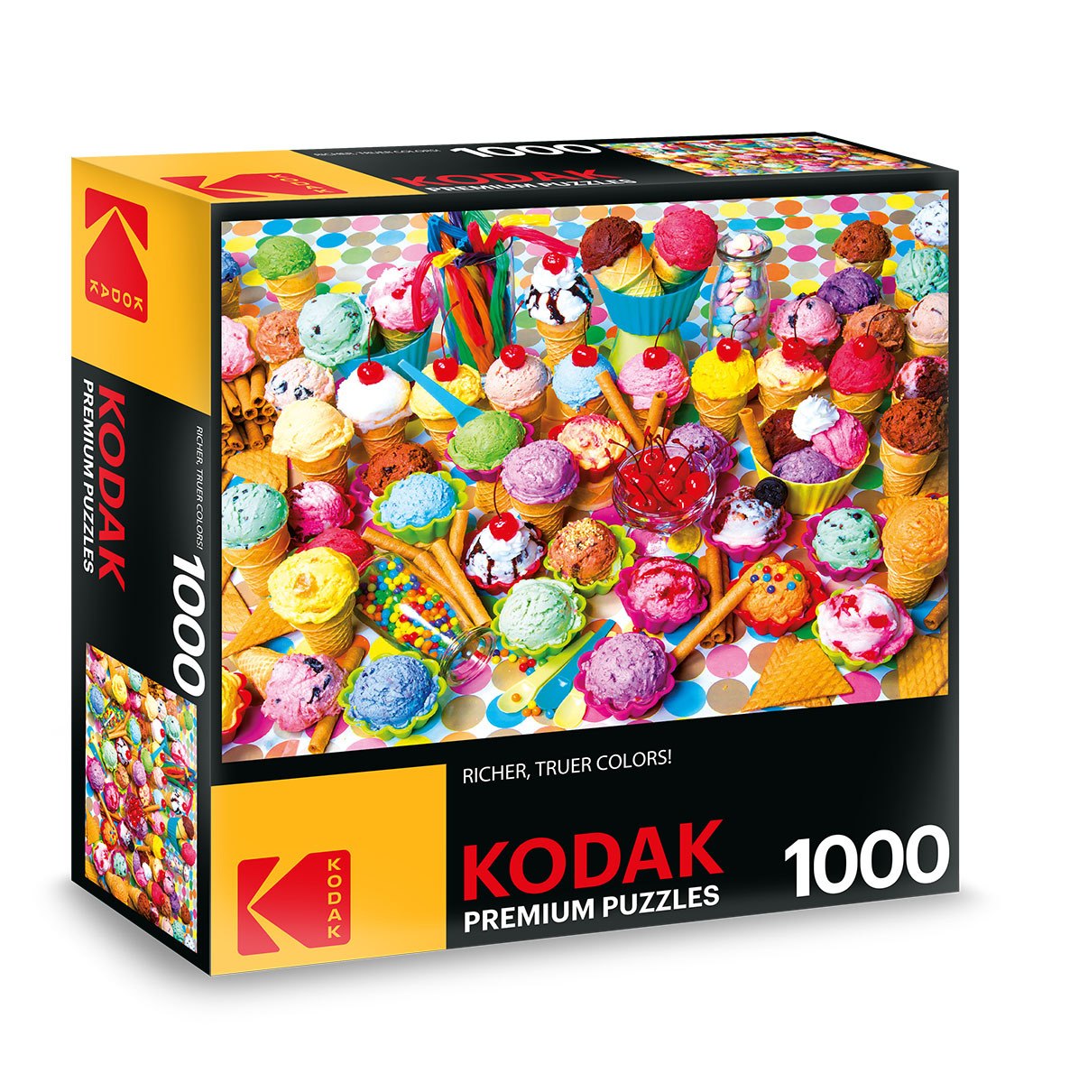Variety of Colorful Ice Cream - 1000pc Jigsaw Puzzle by Lafayette Puzzle Factory  			  					NEW - image 1