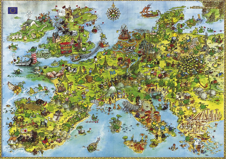 Degano: United Dragons of Europe - 4000pc Jigsaw Puzzle By Heye  			  					NEW