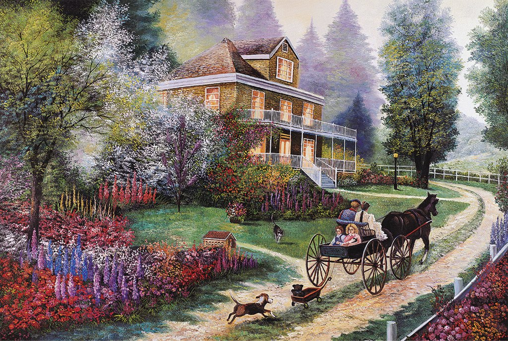 Riding Fun - 1000pc Jigsaw Puzzle by Tomax