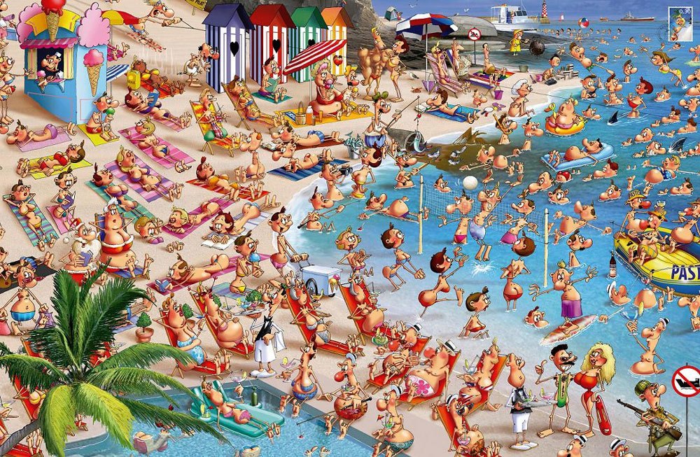 Beach - 1000pc Jigsaw Puzzle by Piatnik