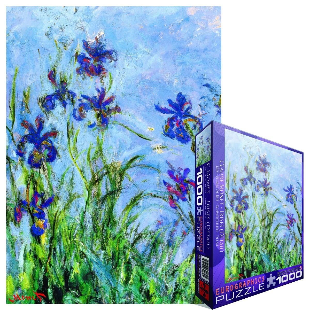 Monet: Irises - 1000pc Jigsaw Puzzle by Eurographics - image 3