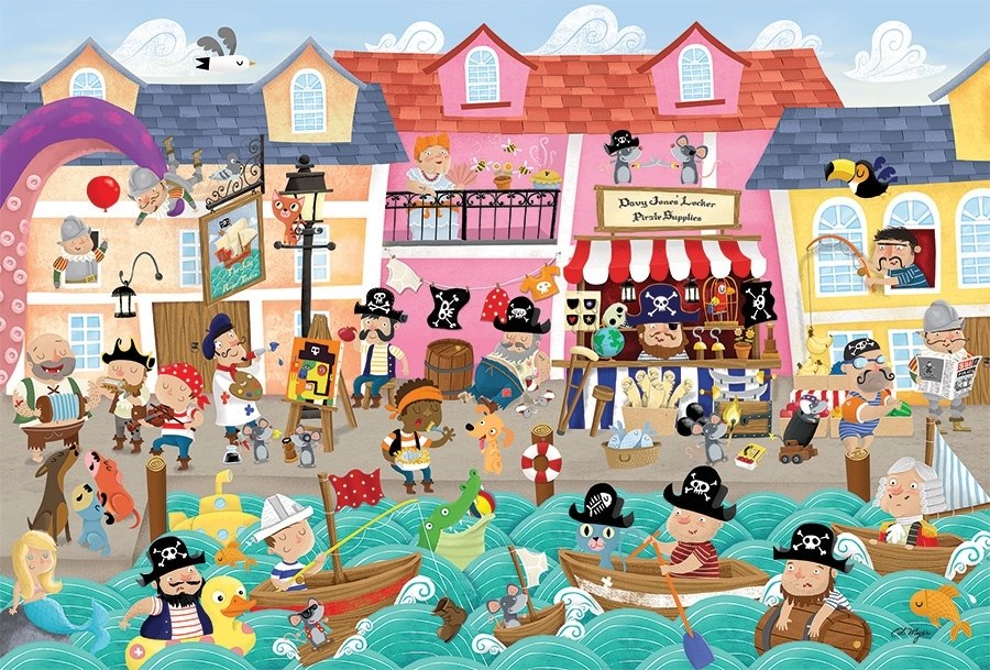 A Pirate's Life - 35pc Tray Puzzle by Cobble Hill  			  					NEW