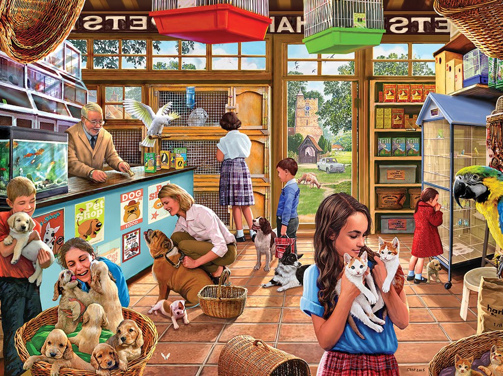 Pet Shop - 1000pc Jigsaw Puzzle by White Mountain