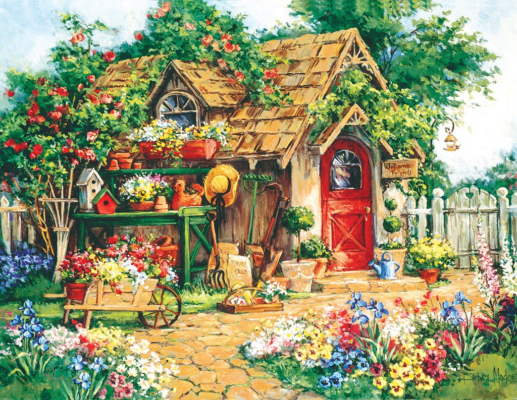 Gardener's  Haven - 1000+pc Large Format Puzzle by SunsOut
