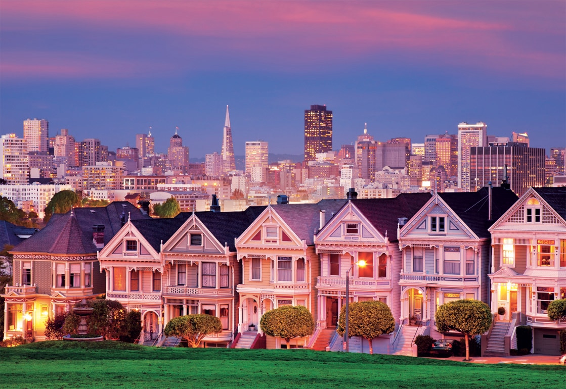 Painted Ladies, San Francisco - 1500pc Jigsaw Puzzle by Educa