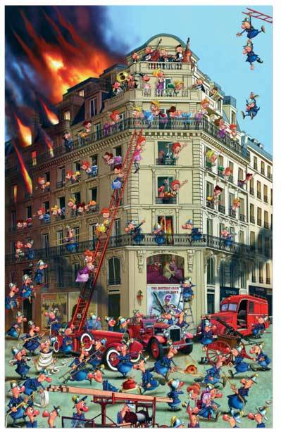 Ruyer: Fire Brigade - 1000pc Jigsaw Puzzle by Piatnik