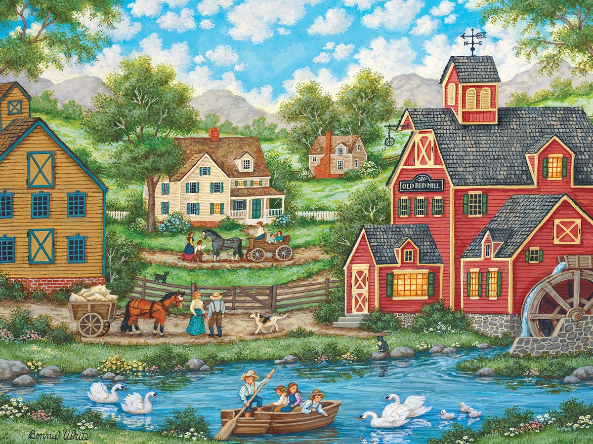 Heartland Collection: The Days End - 550pc Jigsaw Puzzle by Masterpieces  			  					NEW