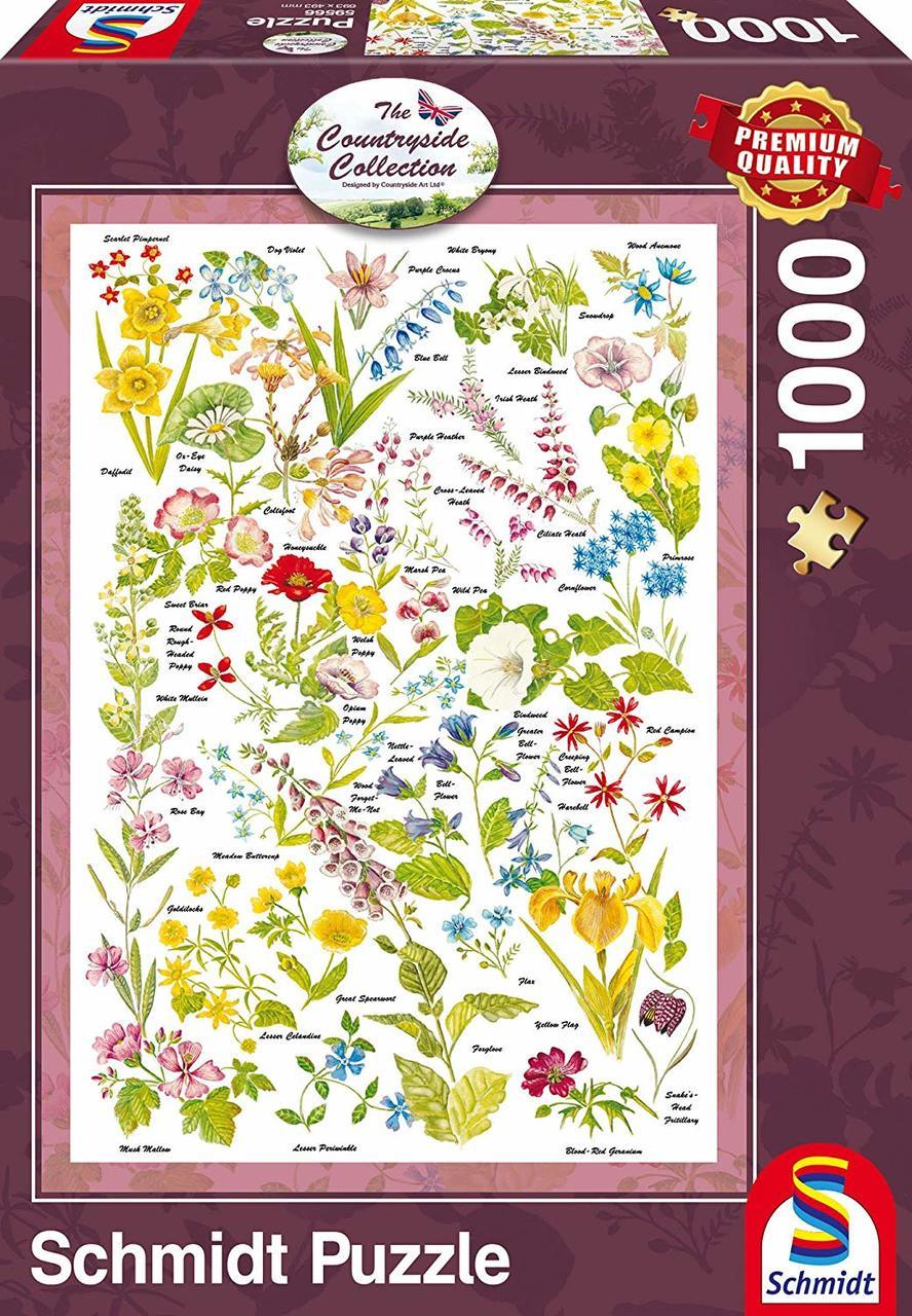 Wild Flowers - 1000pc Jigsaw Puzzle by Schmidt  			  					NEW - image 1