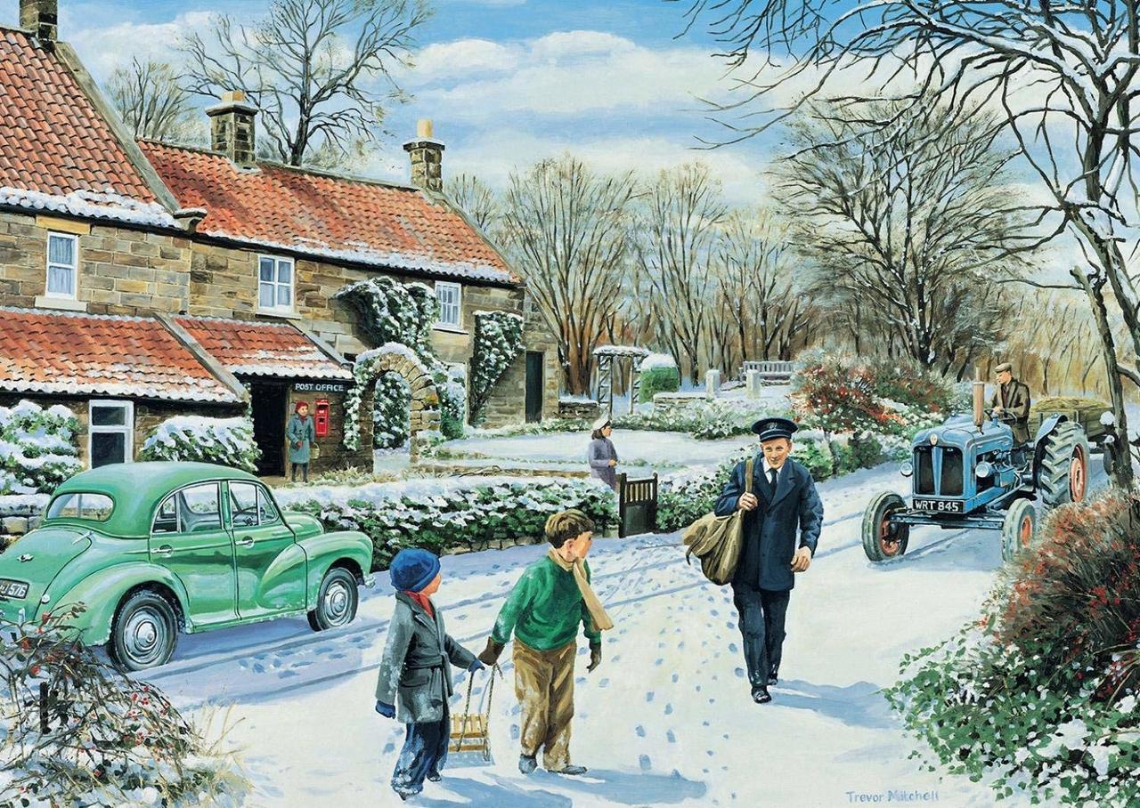 Winter Round - 500pc Jigsaw Puzzle By Falcon  			  					NEW