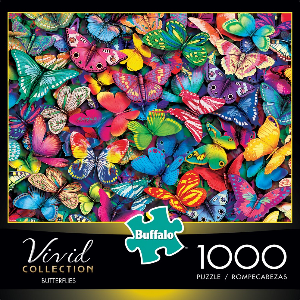 Vivid: Butterflies - 1000pc Jigsaw Puzzle by Buffalo Games - image 1