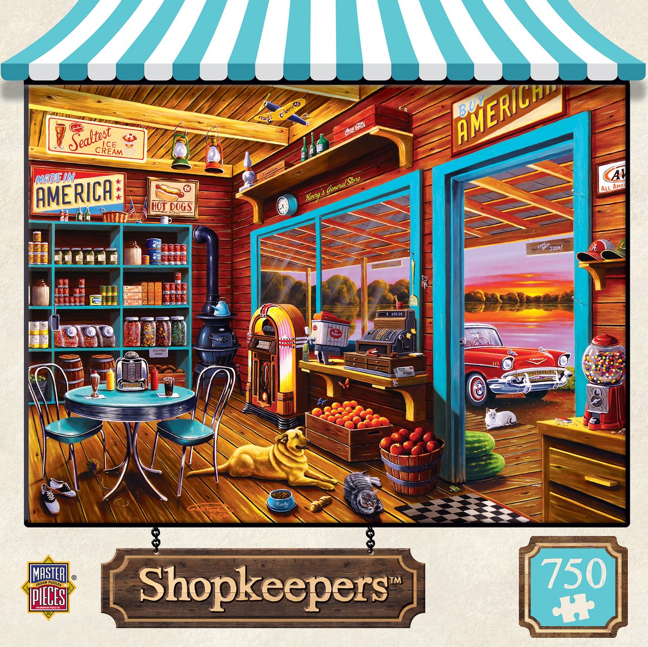 Henry's General Store - 750pc Jigsaw Puzzle by Masterpieces  			  					NEW - image 1