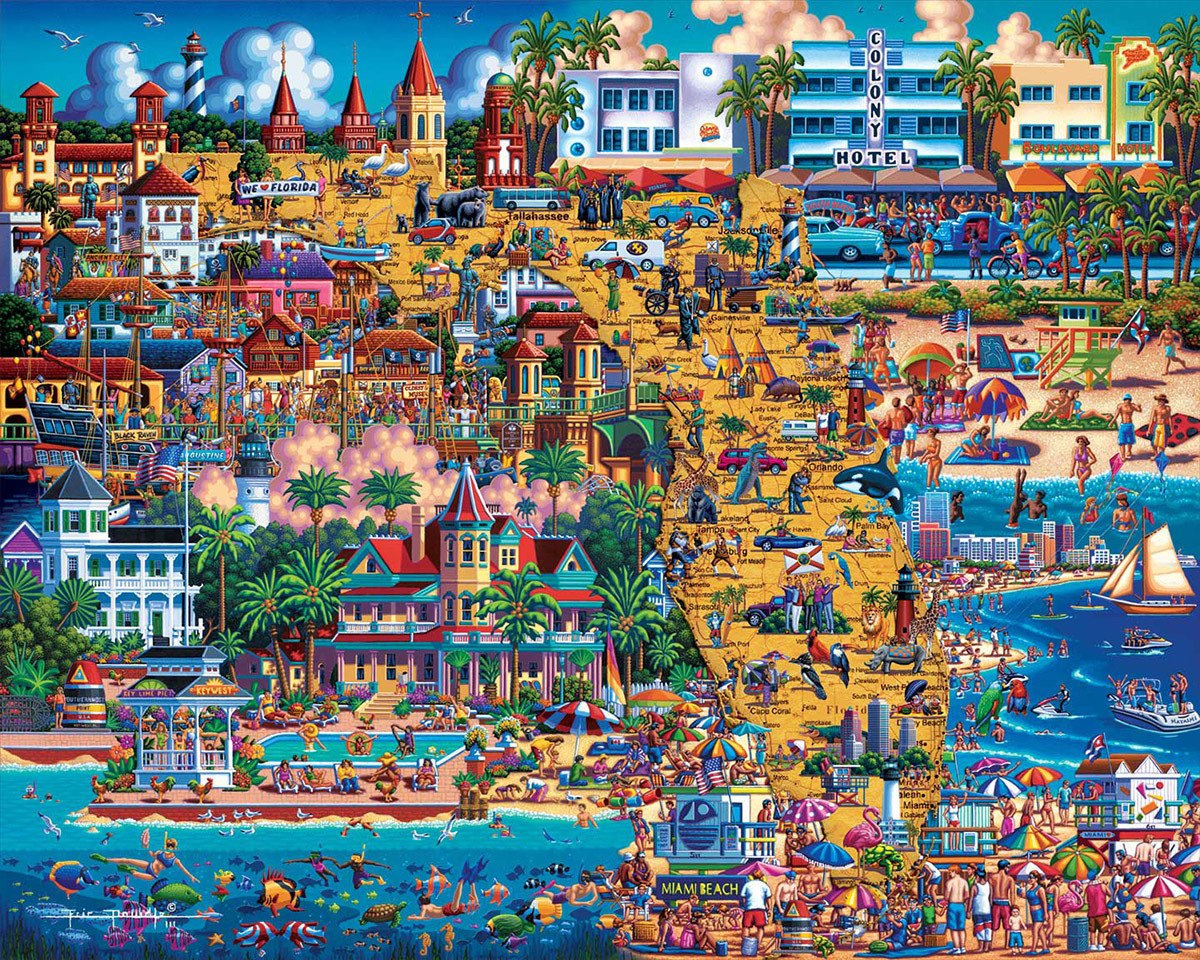 Best of Florida - 500pc Jigsaw Puzzle by Dowdle  			  					NEW