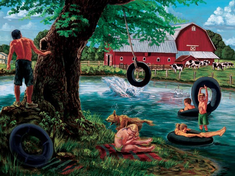 The Swimming Hole - 500pc Jigsaw Puzzle by Cobble Hill