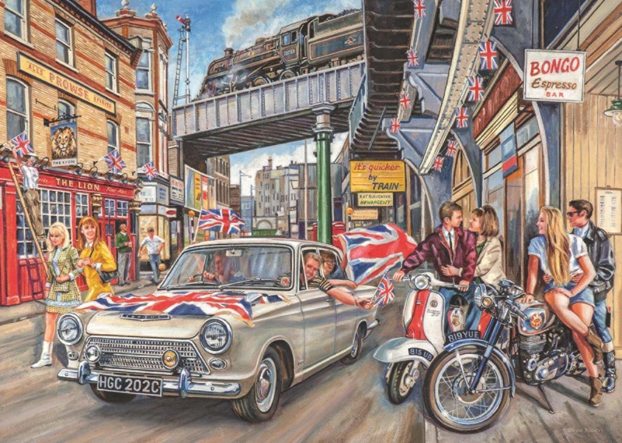 Spirit of the 60's - 1000pc Jigsaw Puzzle By Falcon  			  					NEW