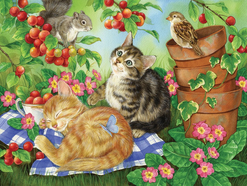Under the Cherry Tree - 500pc Jigsaw Puzzle by SunsOut