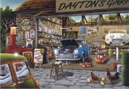 Dayton's Garage - 500pc Jigsaw Puzzle by Anatolian