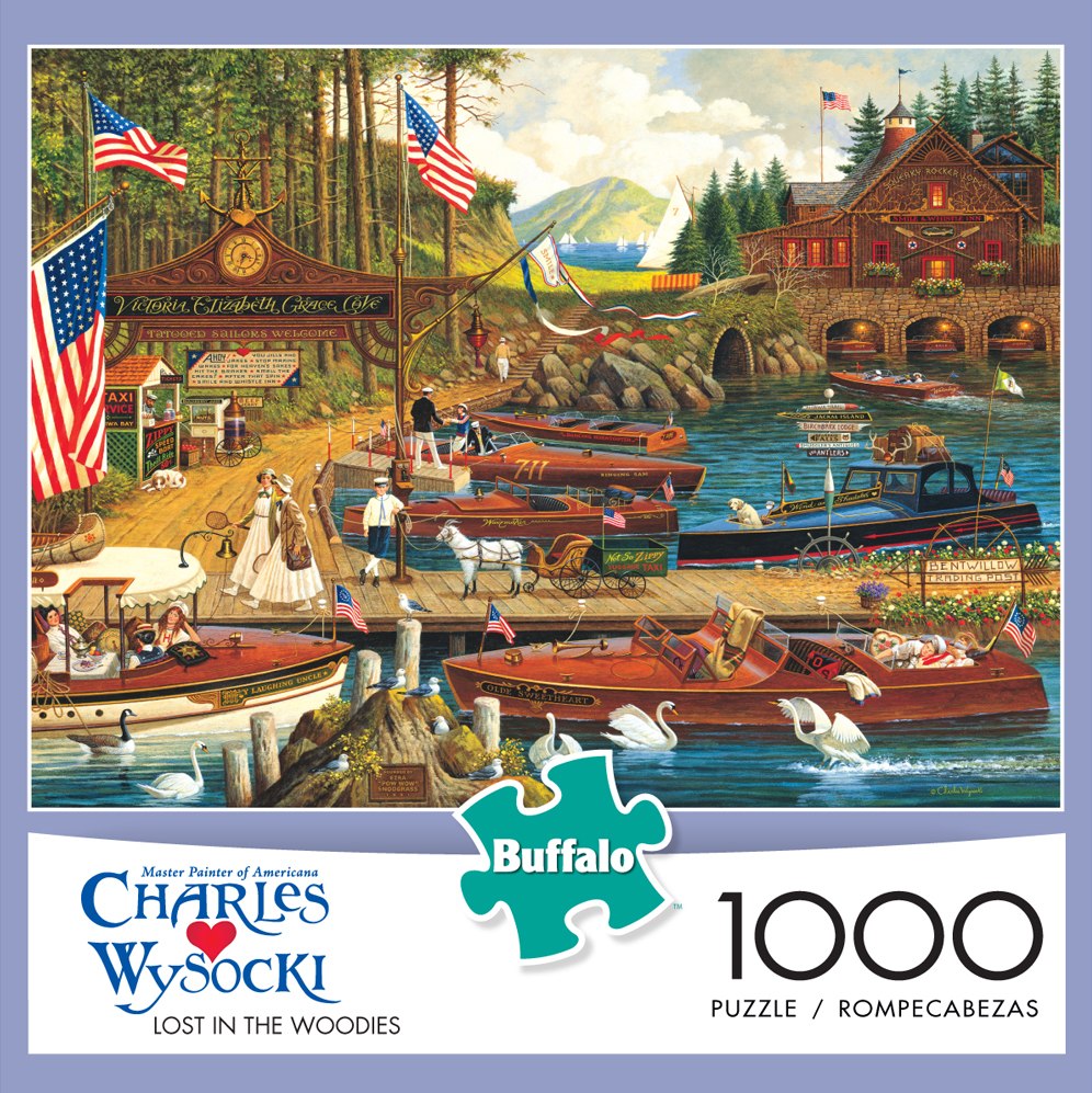 Charles Wysocki: Lost in the Woodies - 1000pc Jigsaw Puzzle by Buffalo Games